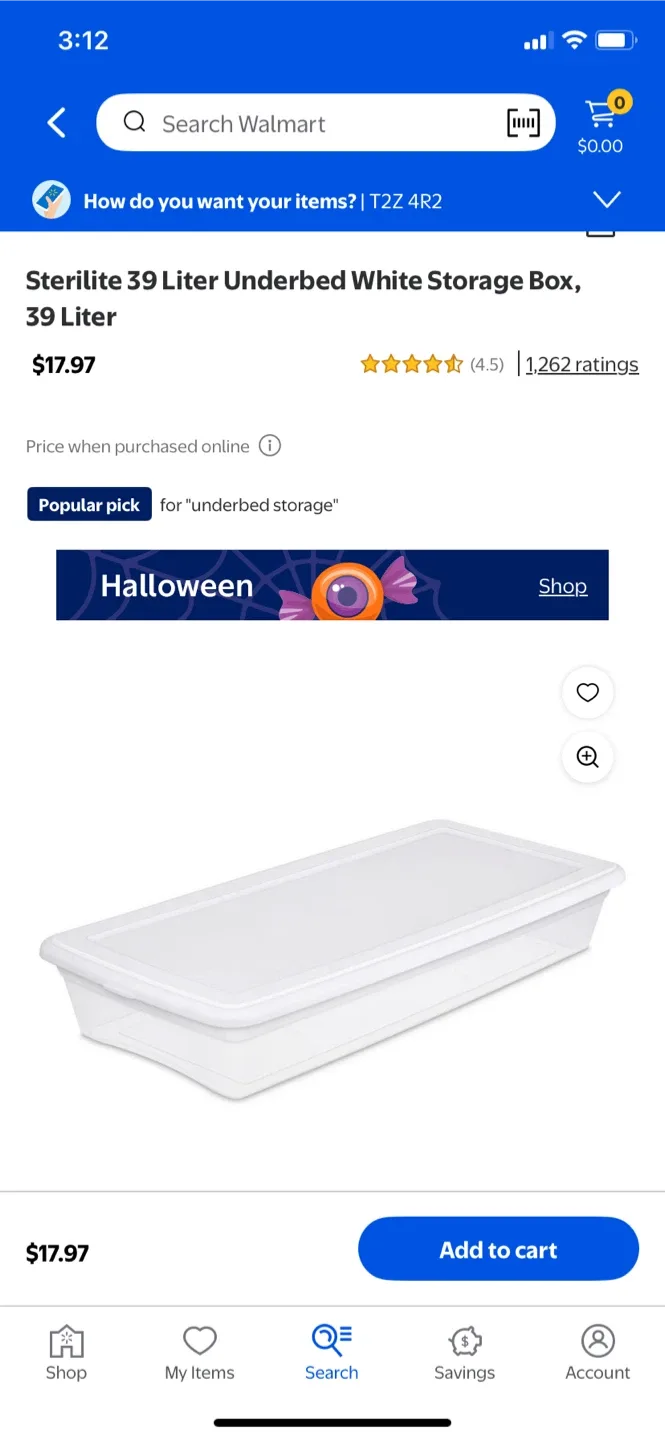 Under Bed Storage Container thumbnail