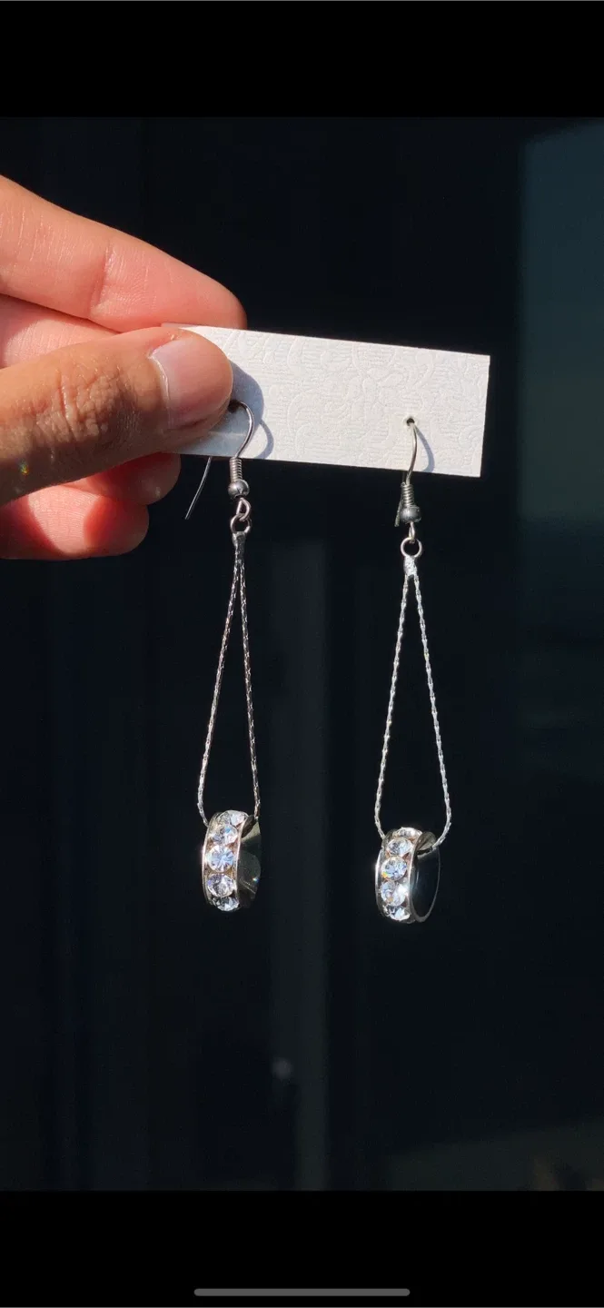 Long Sparkly Earrings image indicator(2)