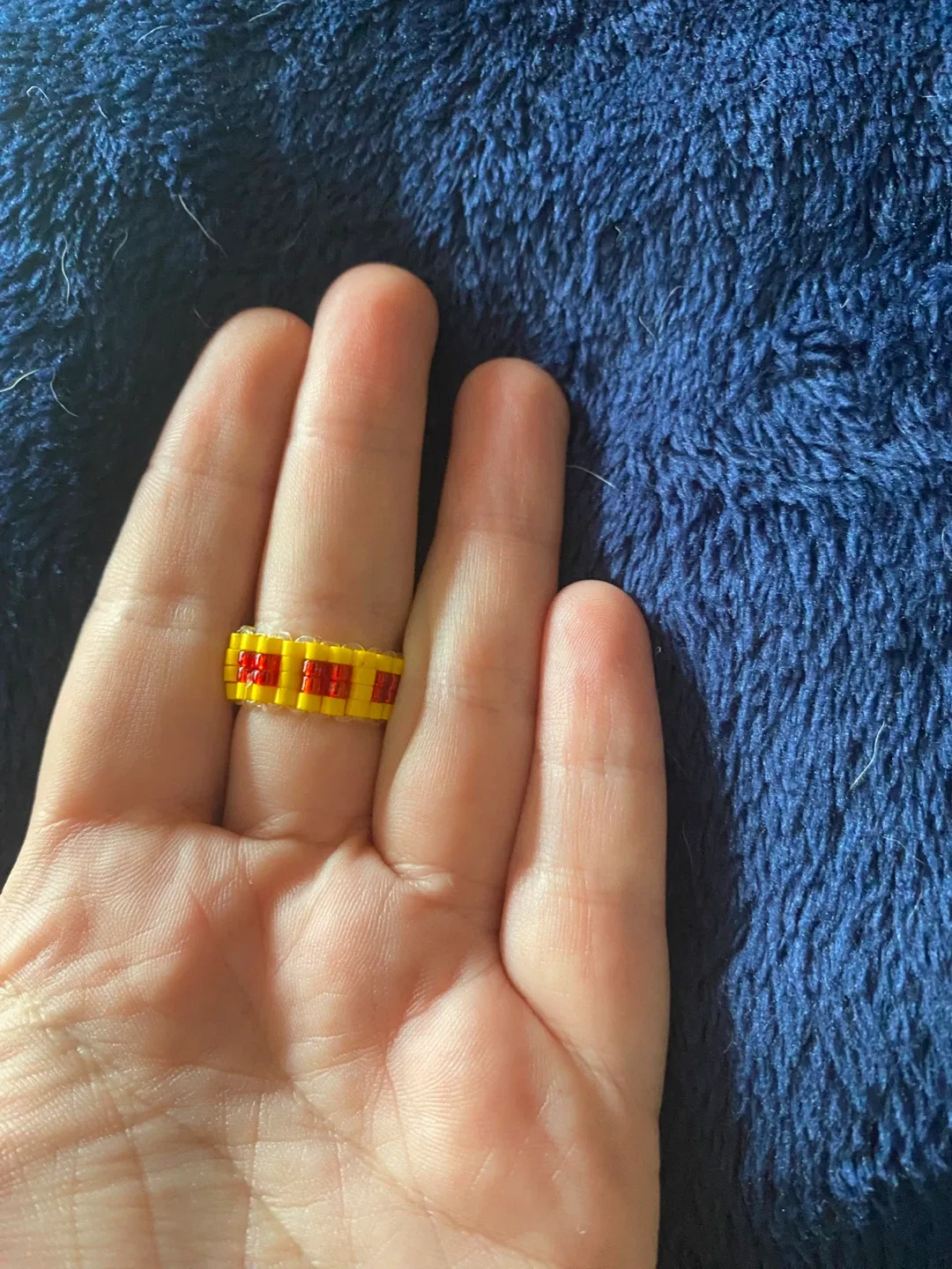 Handmade Beaded Ring thumbnail