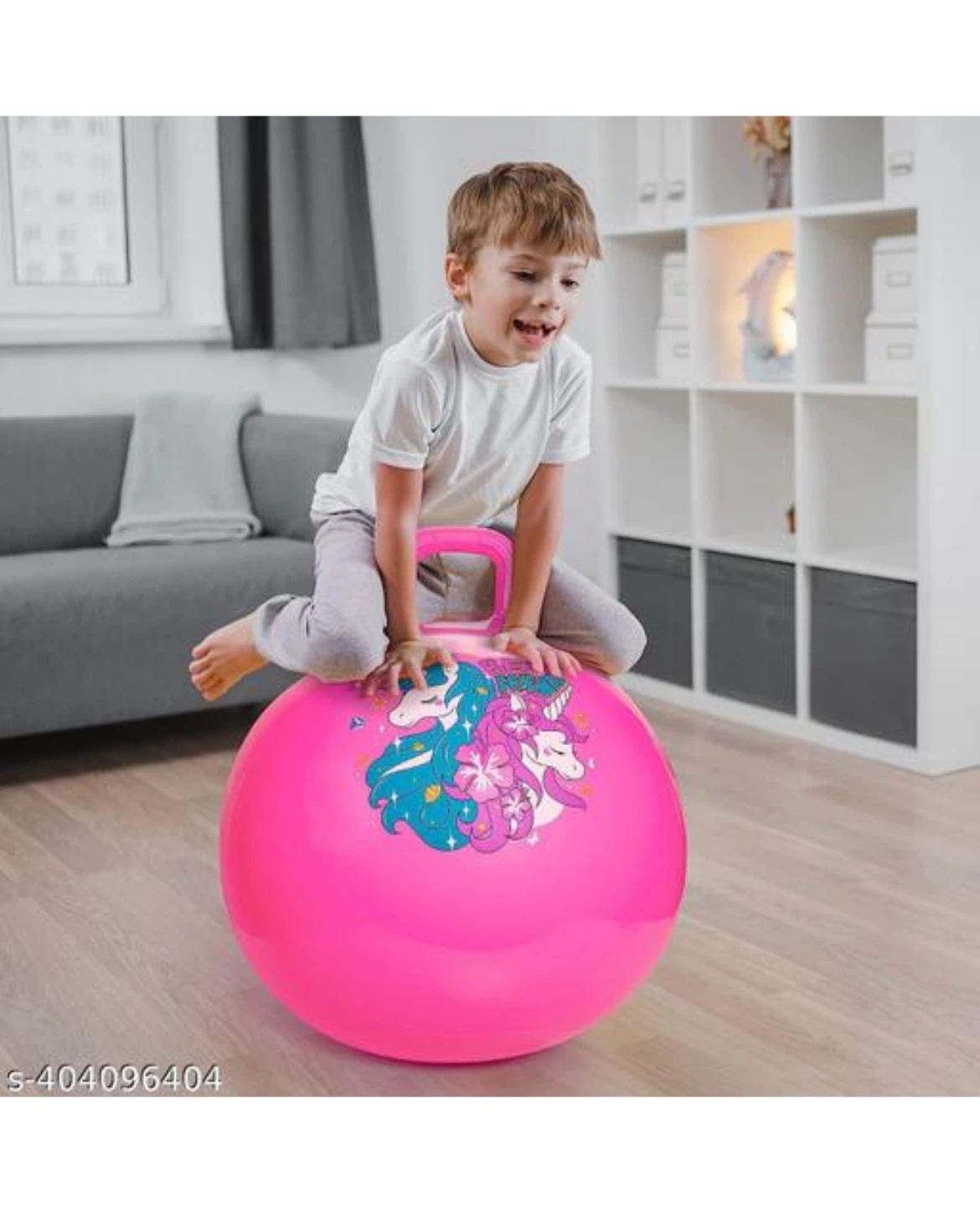 Pink  Hopper Ball with Foot Pump - photo 2