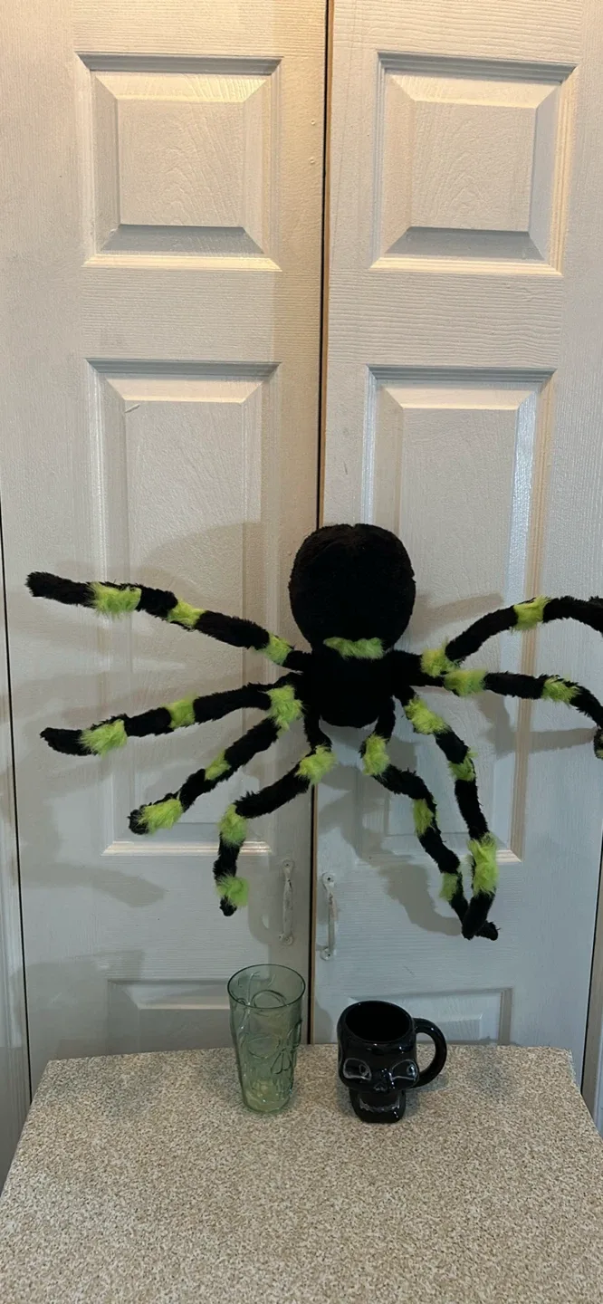 Halloween Plush Spider Decoration thumbnail