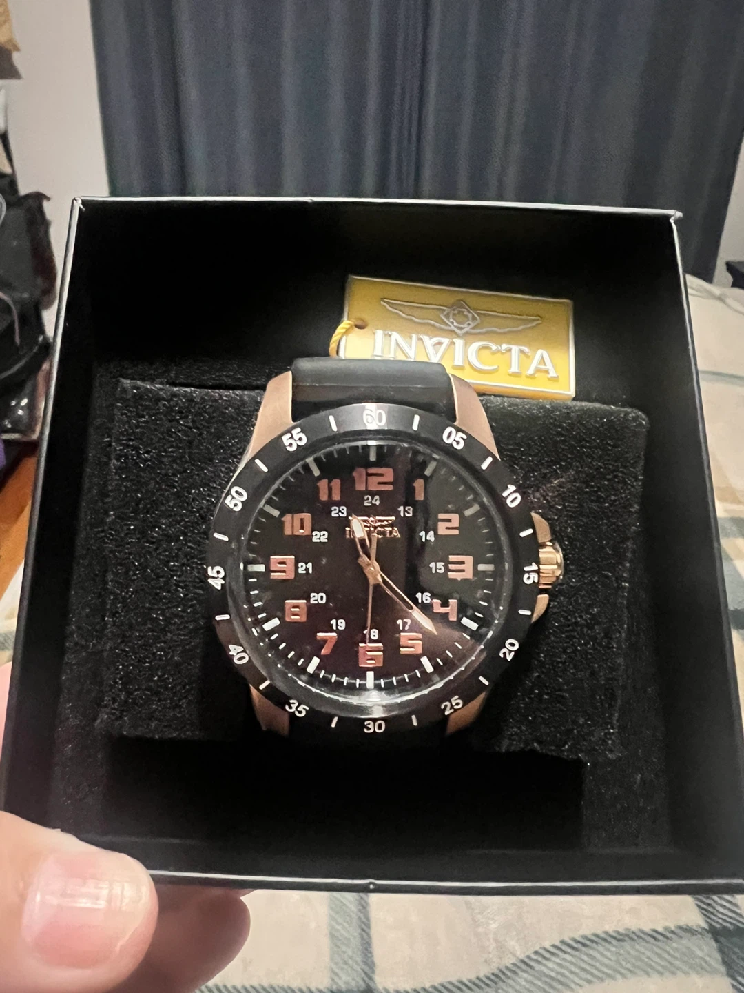 Invicta Pro Diver Quartz Black/Rose Gold Watch - photo 2