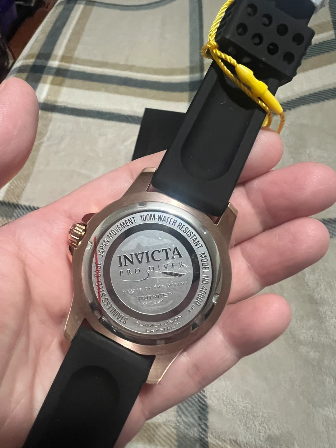Invicta Pro Diver Quartz Black/Rose Gold Watch - photo 4