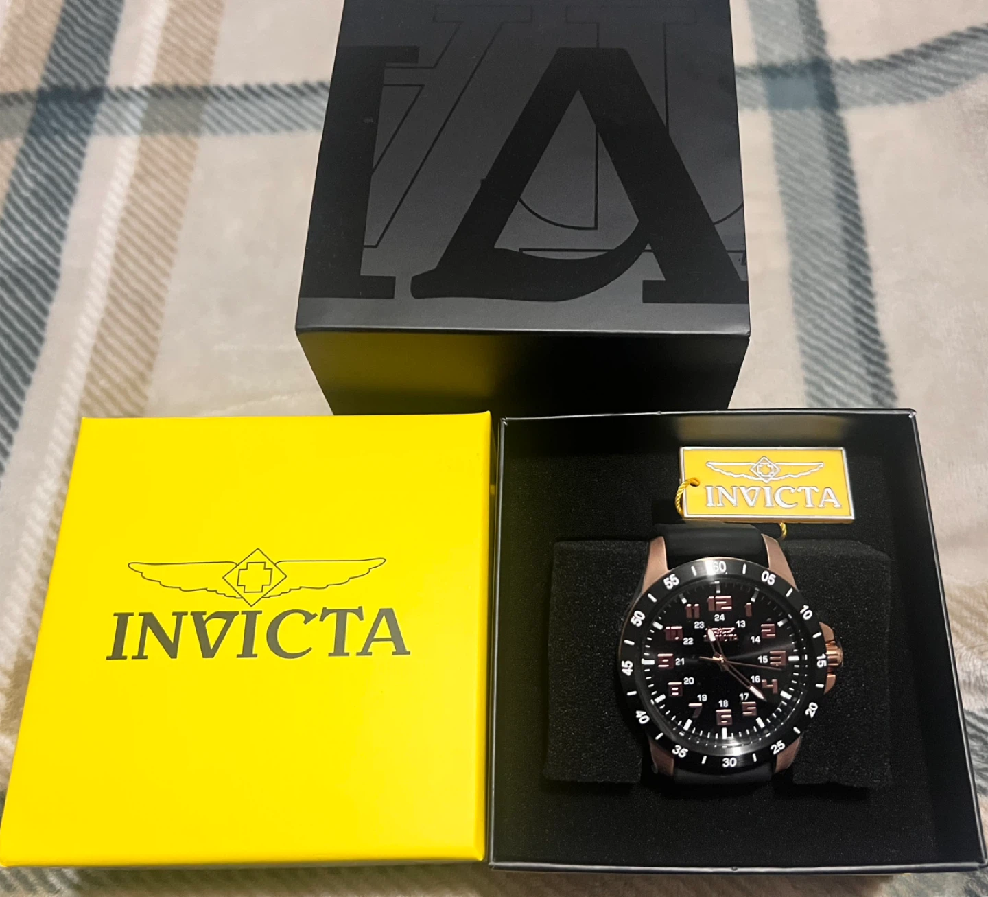 Invicta Pro Diver Quartz Black/Rose Gold Watch