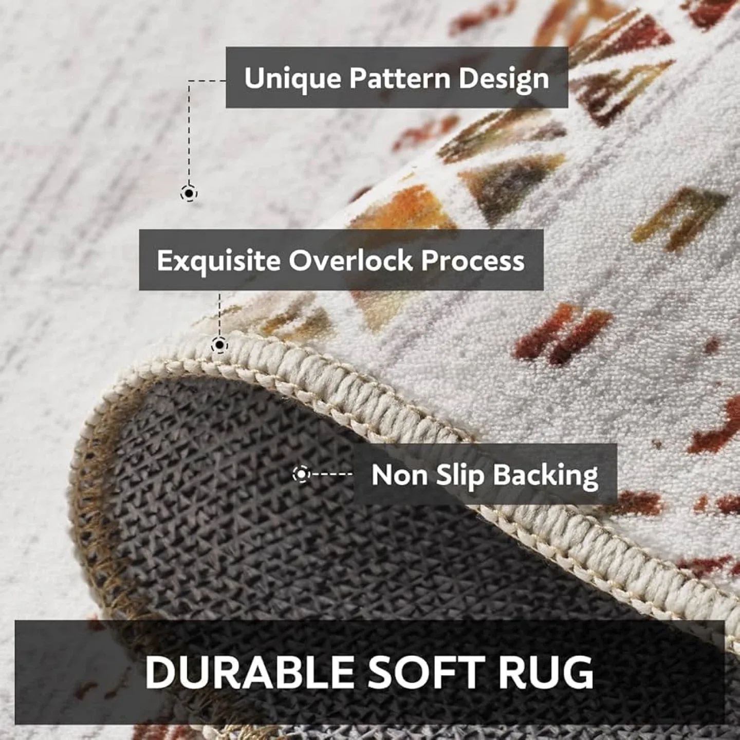 Brand new Boho Area Rug 8x9 ft image indicator(4)