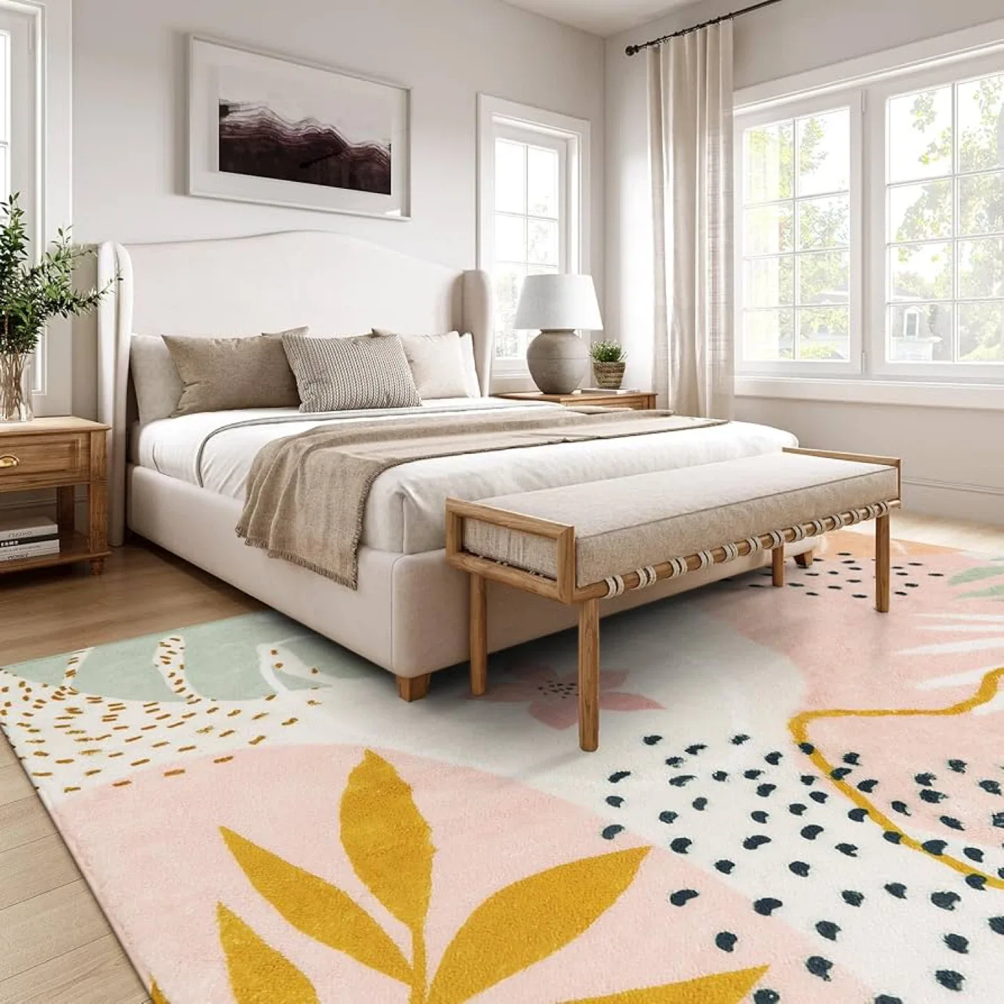 Brand new Pink Washable area Rugs 8x10 feets thumbnail