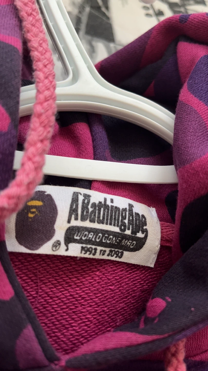 Bathing Ape BAPE Purple Camo Hoodie - photo 4