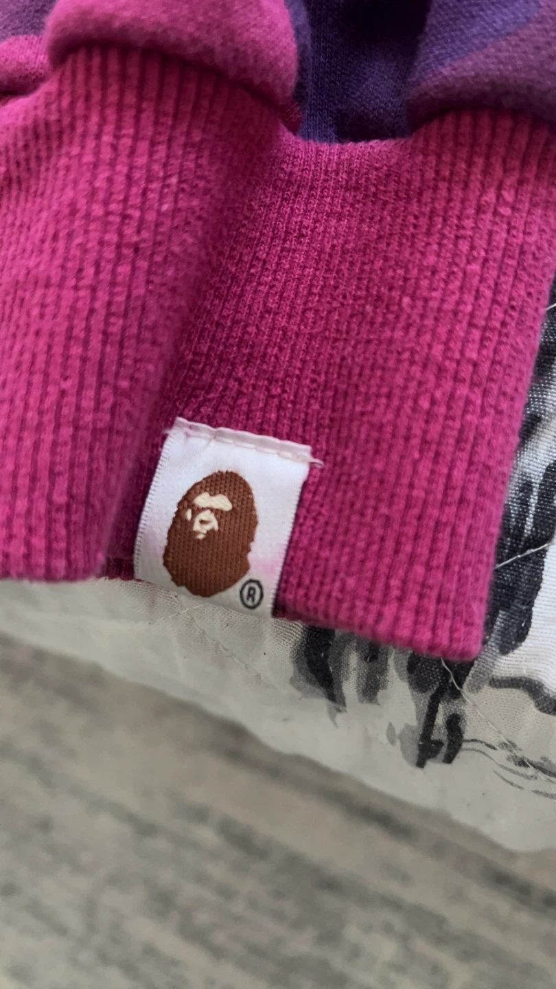 Bathing Ape BAPE Purple Camo Hoodie - photo 5