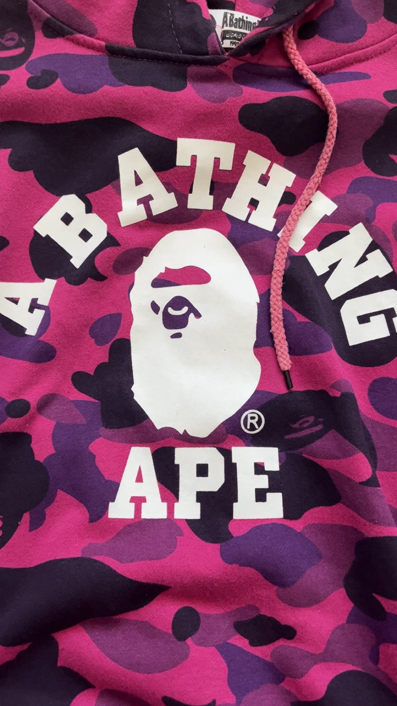 Bathing Ape BAPE Purple Camo Hoodie - photo 2