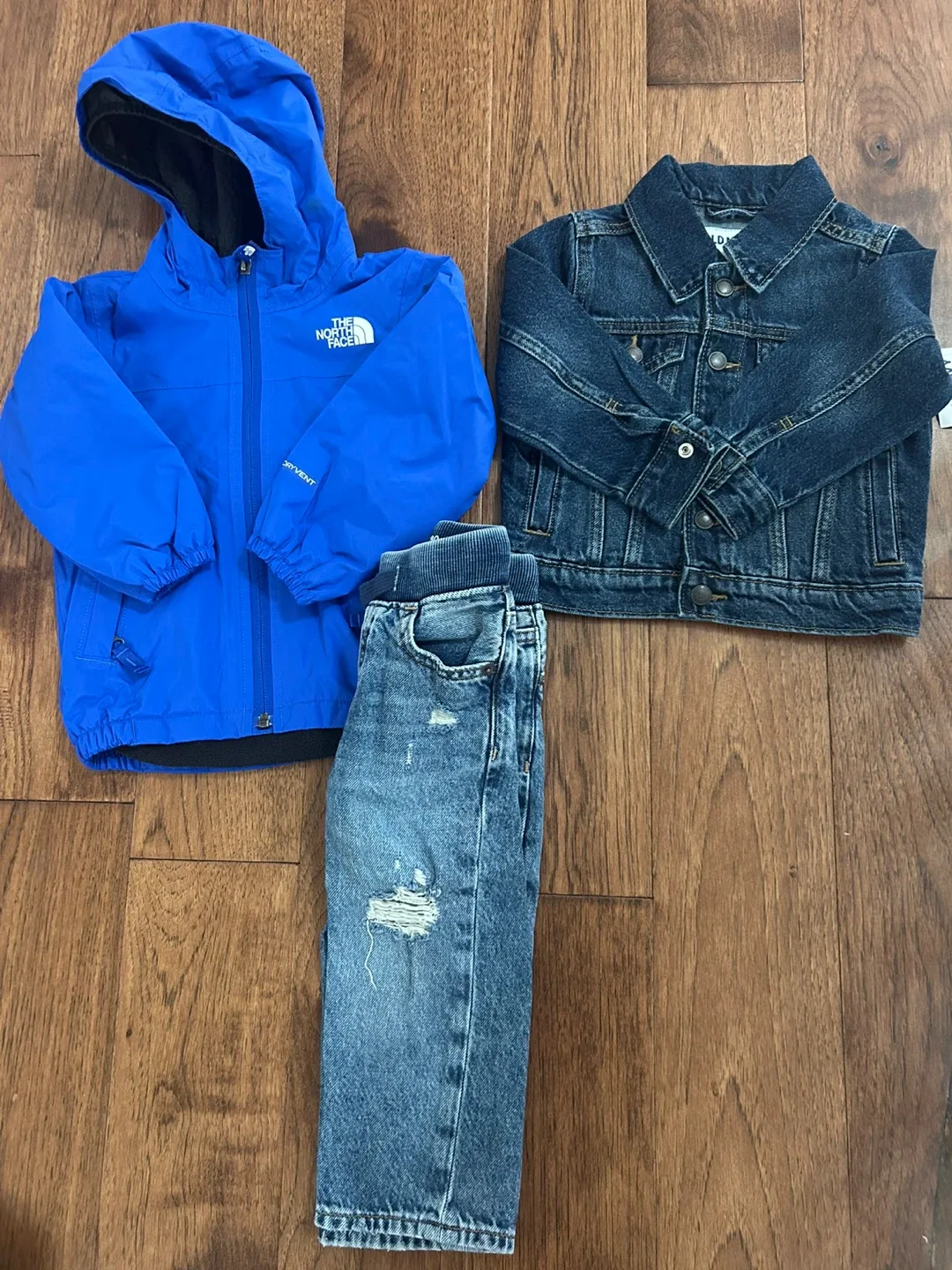 Kids' North Face Jacket & Denim Set thumbnail