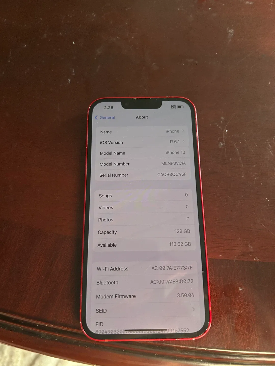 iPhone 13 RED 128GB ( read description will not negotiate) image indicator(5)