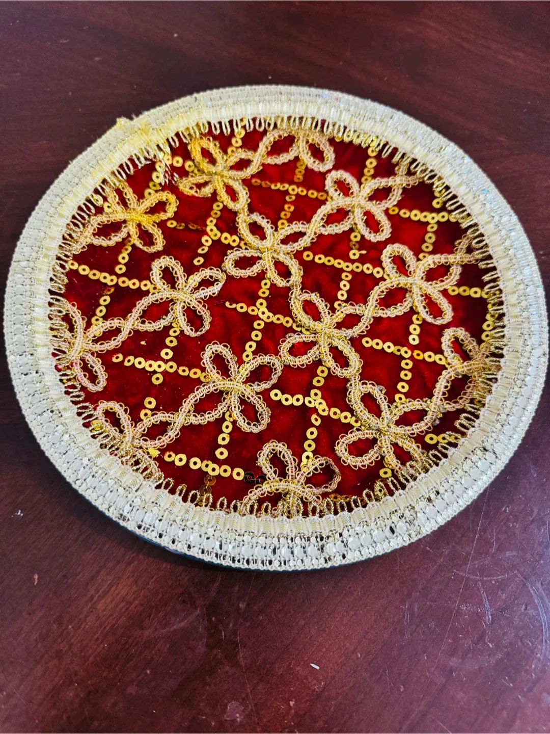 Decorative Red & Gold Plate thumbnail