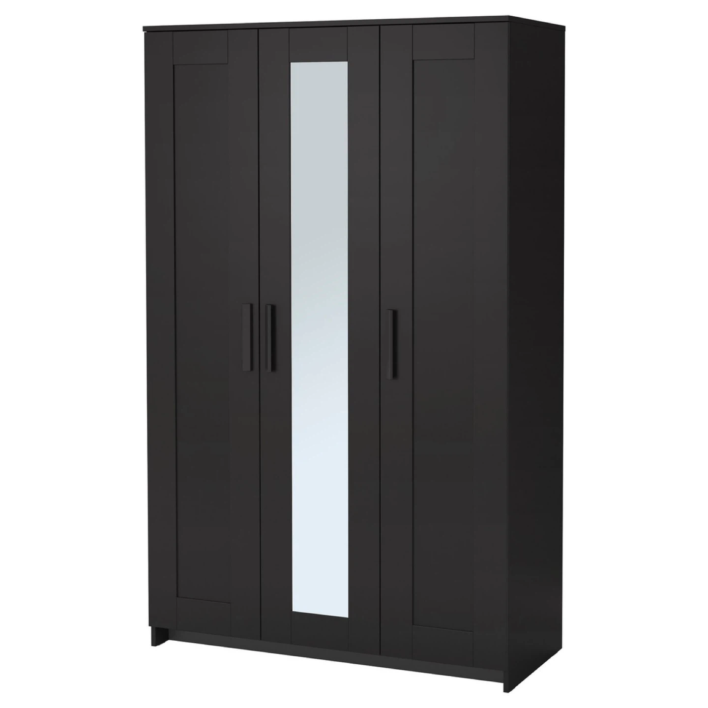 IKEA Brimnes Wardrobe - Black/Brown with Mirror - photo 4