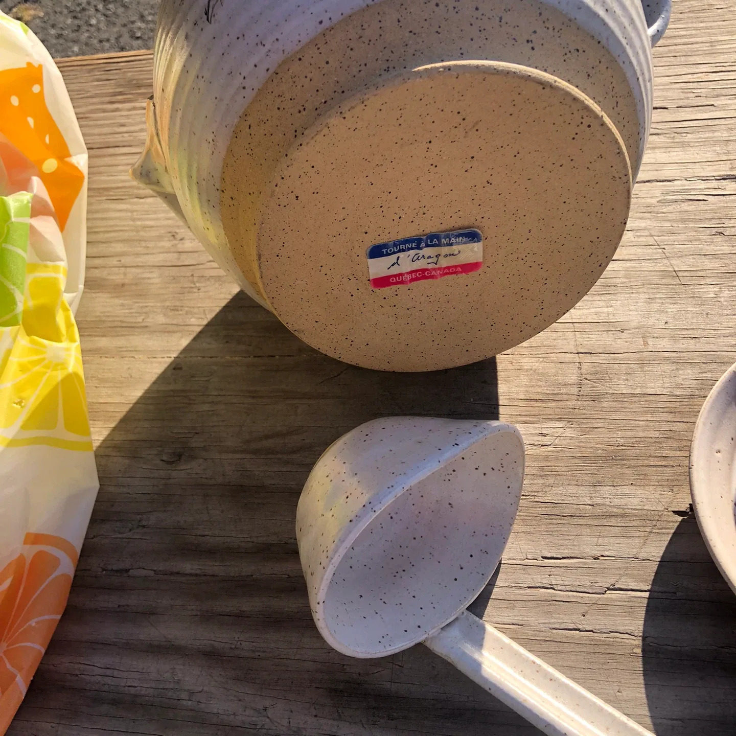 Hand-turned Pottery Soup Tureen Set - 🥕Quebec, D’Aragon image indicator(7)