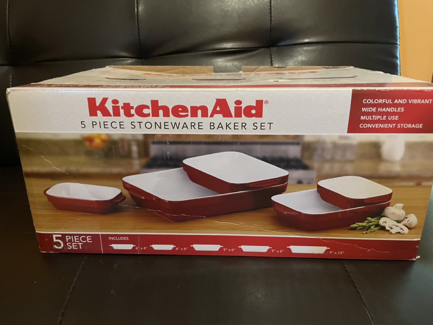 New KitchenAid 5-Piece Stoneware Baker Set