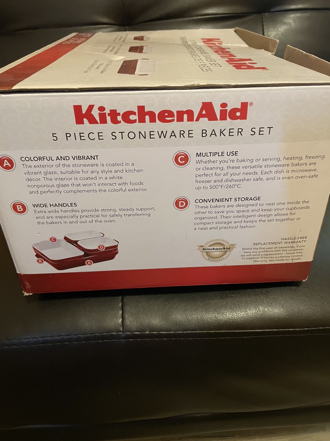 New KitchenAid 5-Piece Stoneware Baker Set - photo 2
