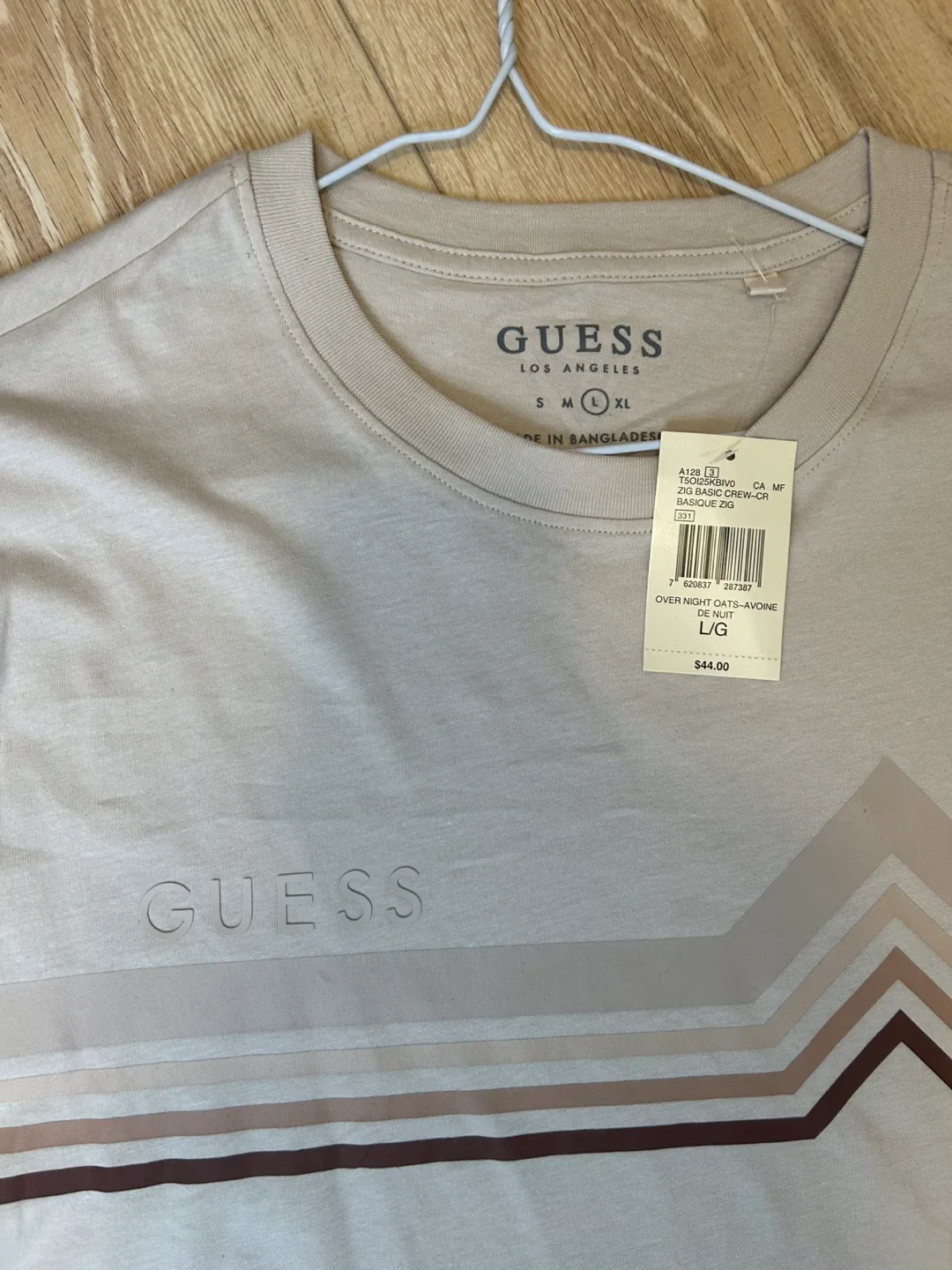 Guess Los Angeles Zig Basic Crew T-Shirt - L thumbnail