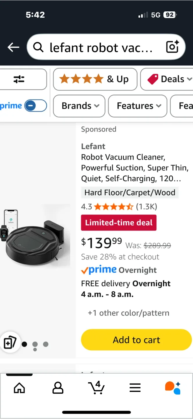 Lefant Robot Vacuum Cleaner M210 Pro thumbnail