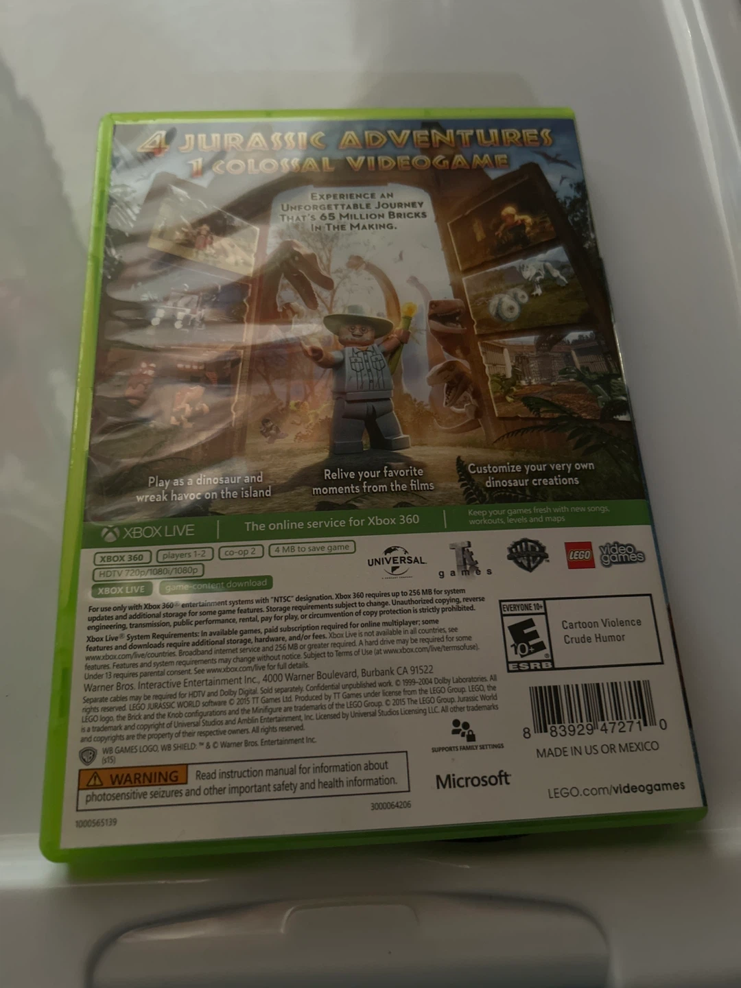 LEGO Jurassic World - Xbox 360 Game - photo 2