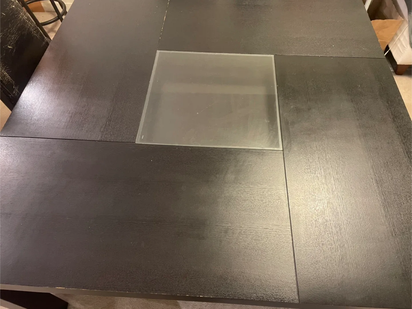 Dining Table with Glass Insert with 4 Chairs image indicator(3)
