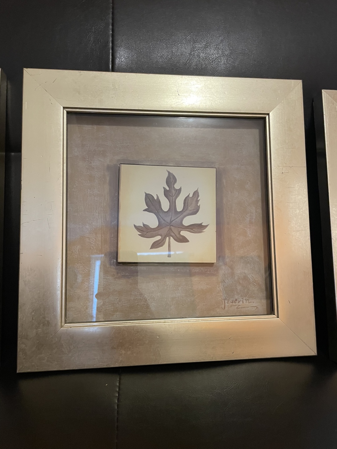 Set of 3 Framed Leaf Prints - photo 3