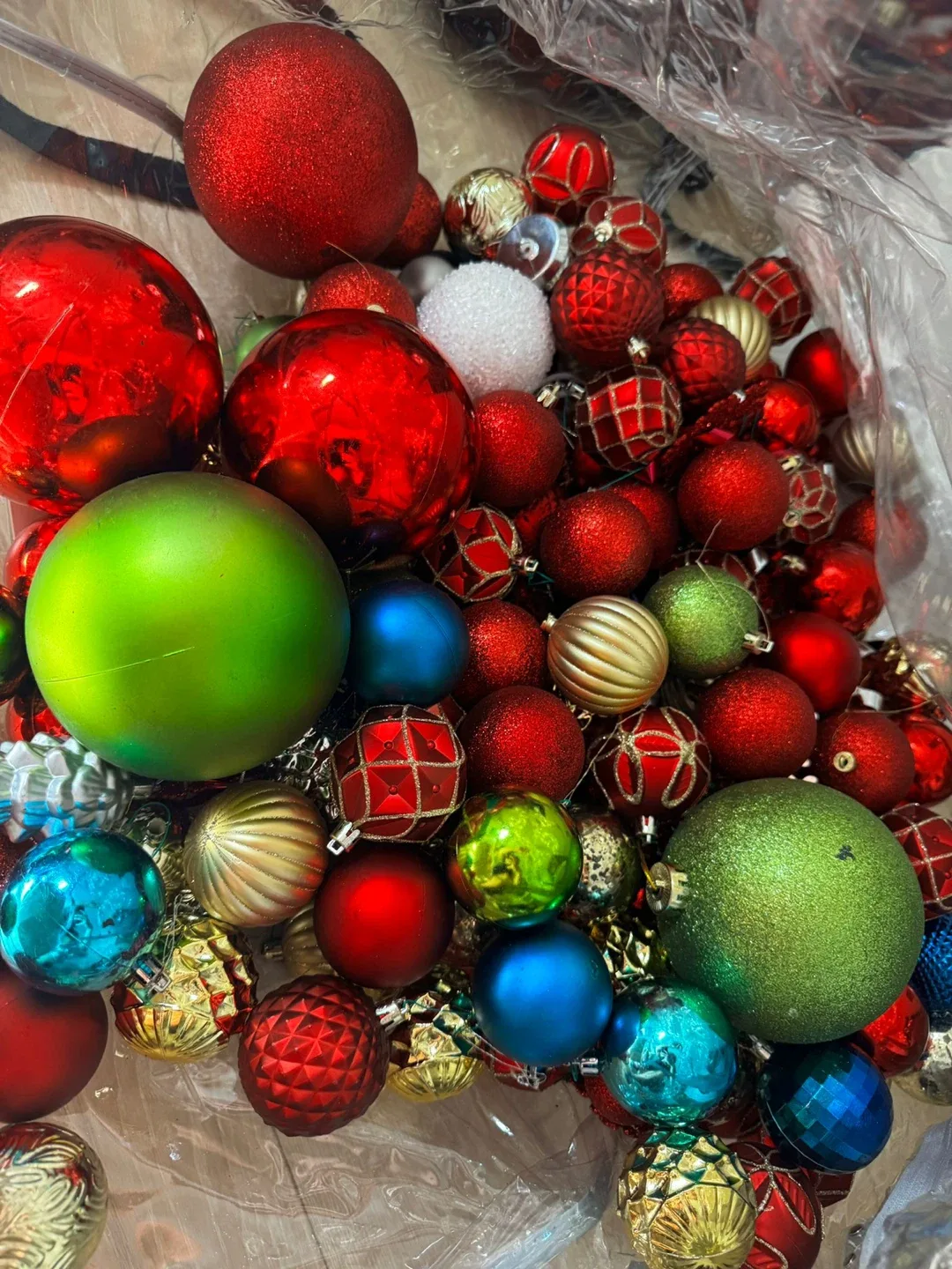 Christmas Ornaments - Red, Silver, Green, Blue, Gold thumbnail