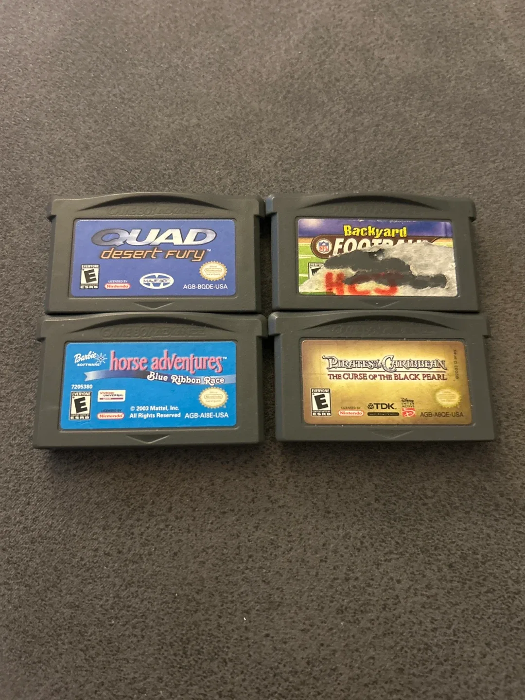 Game Boy Advance Games - Quad Desert Fury, Barbie, Pirates thumbnail