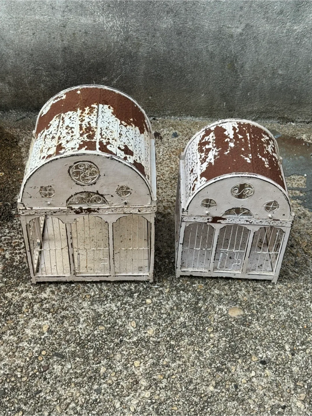 Rustic Decorative Bird Cages - Set of 2 thumbnail