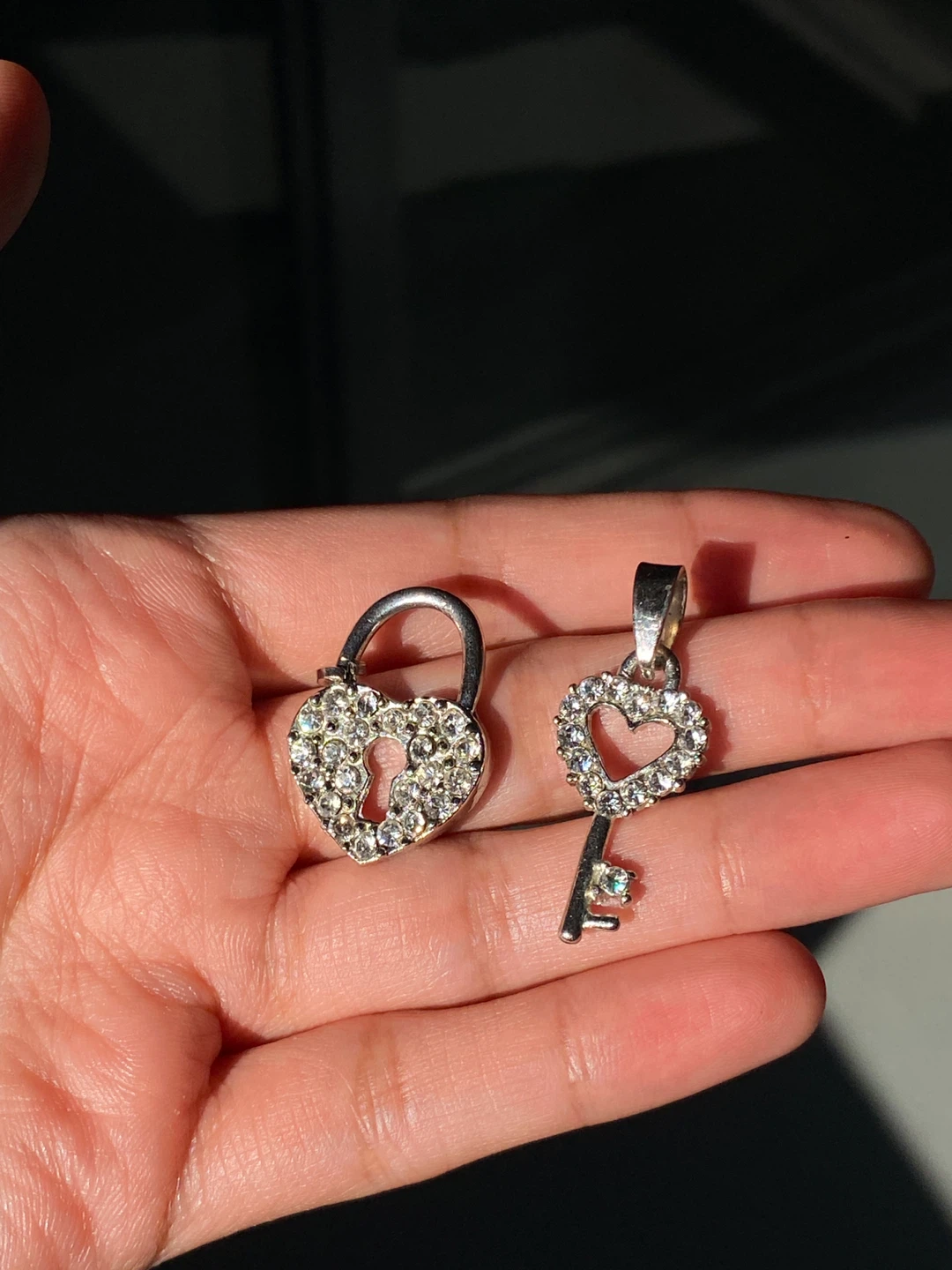Cute Heart Lock & Key Pendants