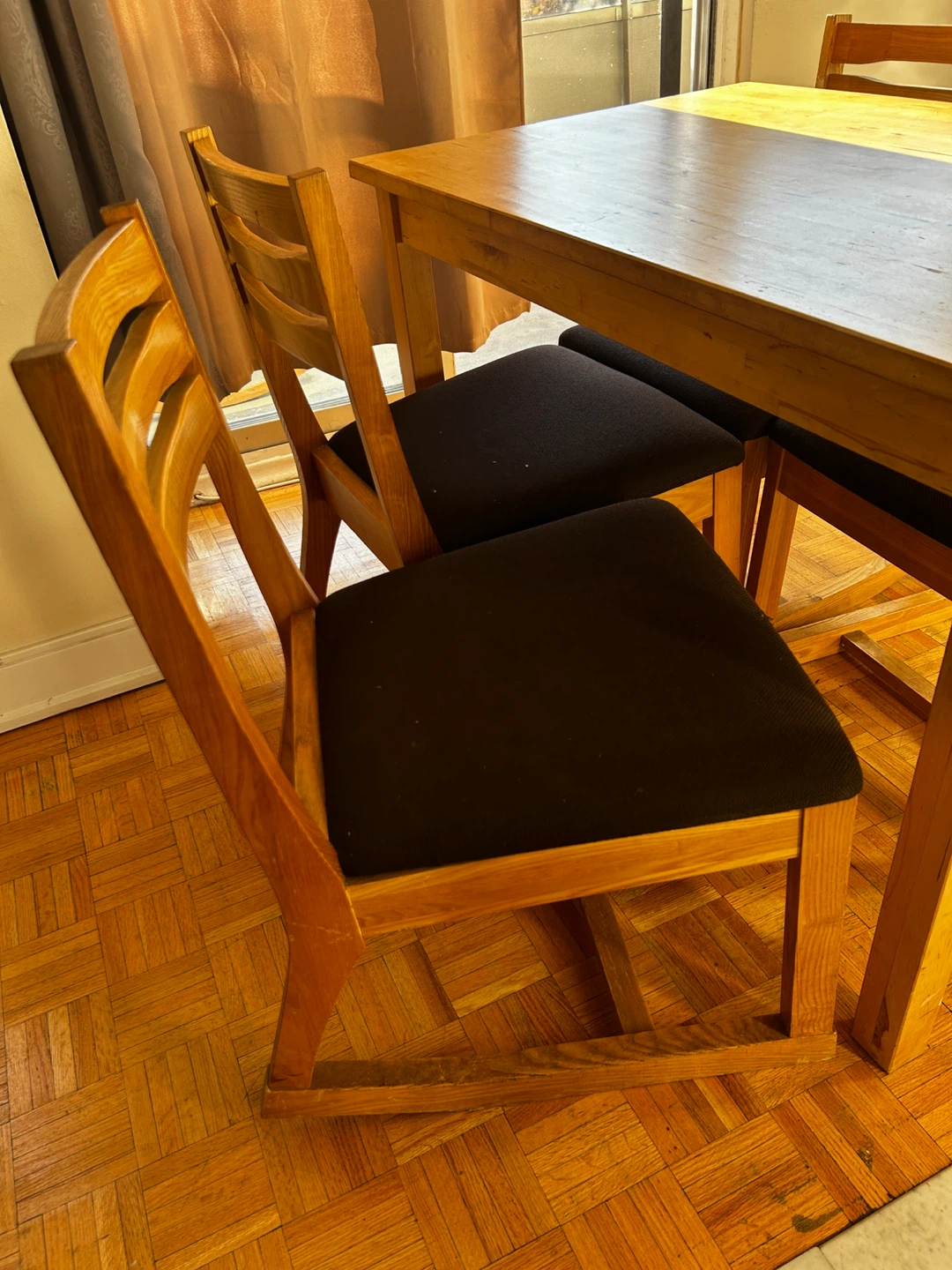Wooden Dining Table with 4 Chairs - photo 3