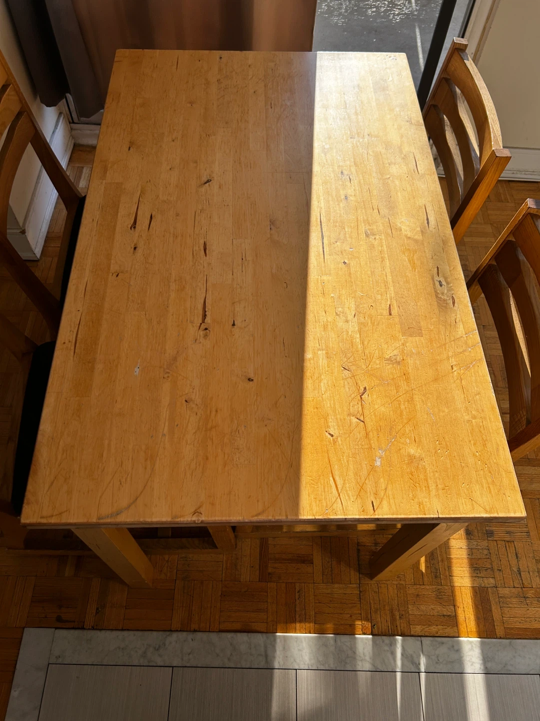 Wooden Dining Table with 4 Chairs - photo 2