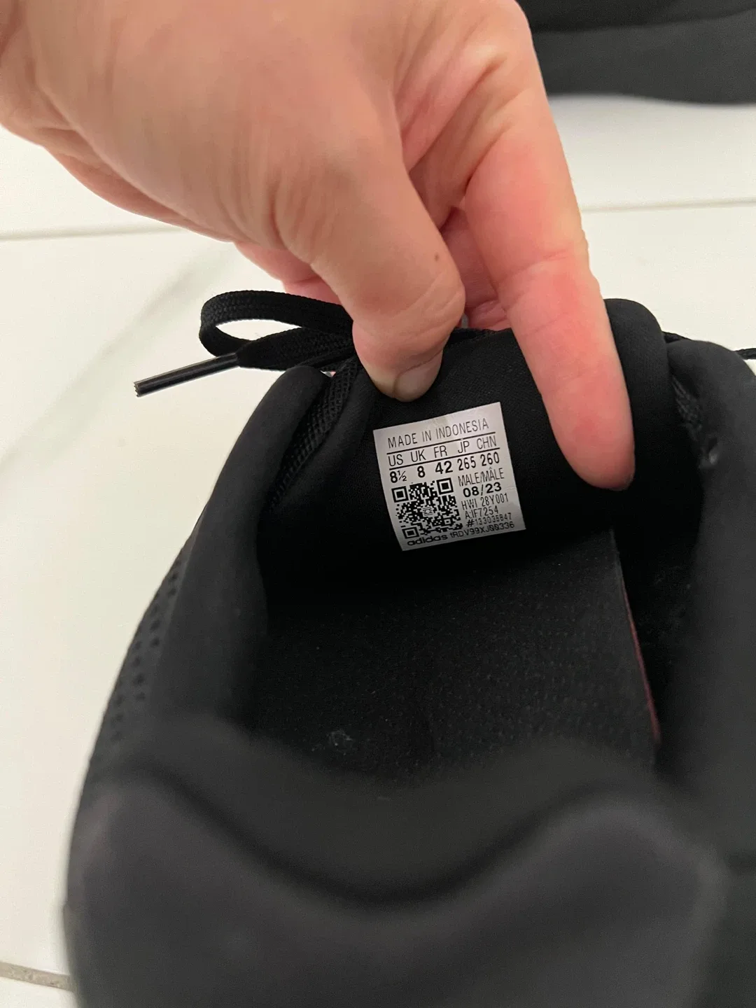 Men 8.5 Adidas Duramo SL All Black Running Shoes image indicator(2)