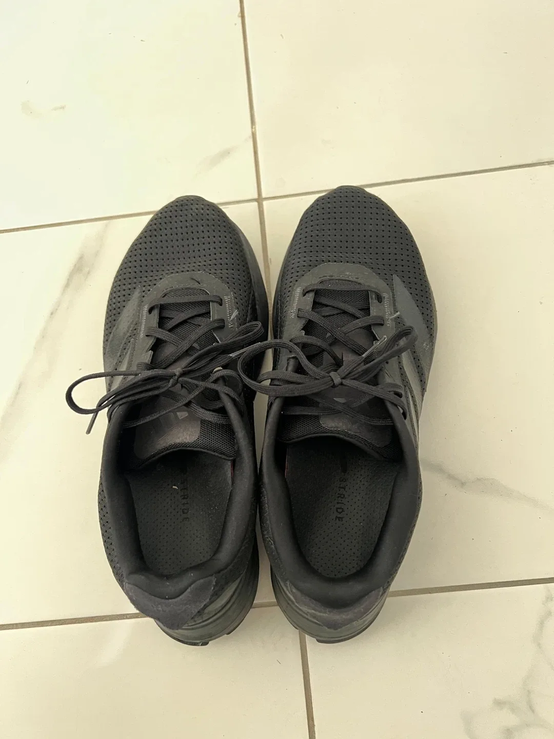 Men 8.5 Adidas Duramo SL All Black Running Shoes image indicator(3)