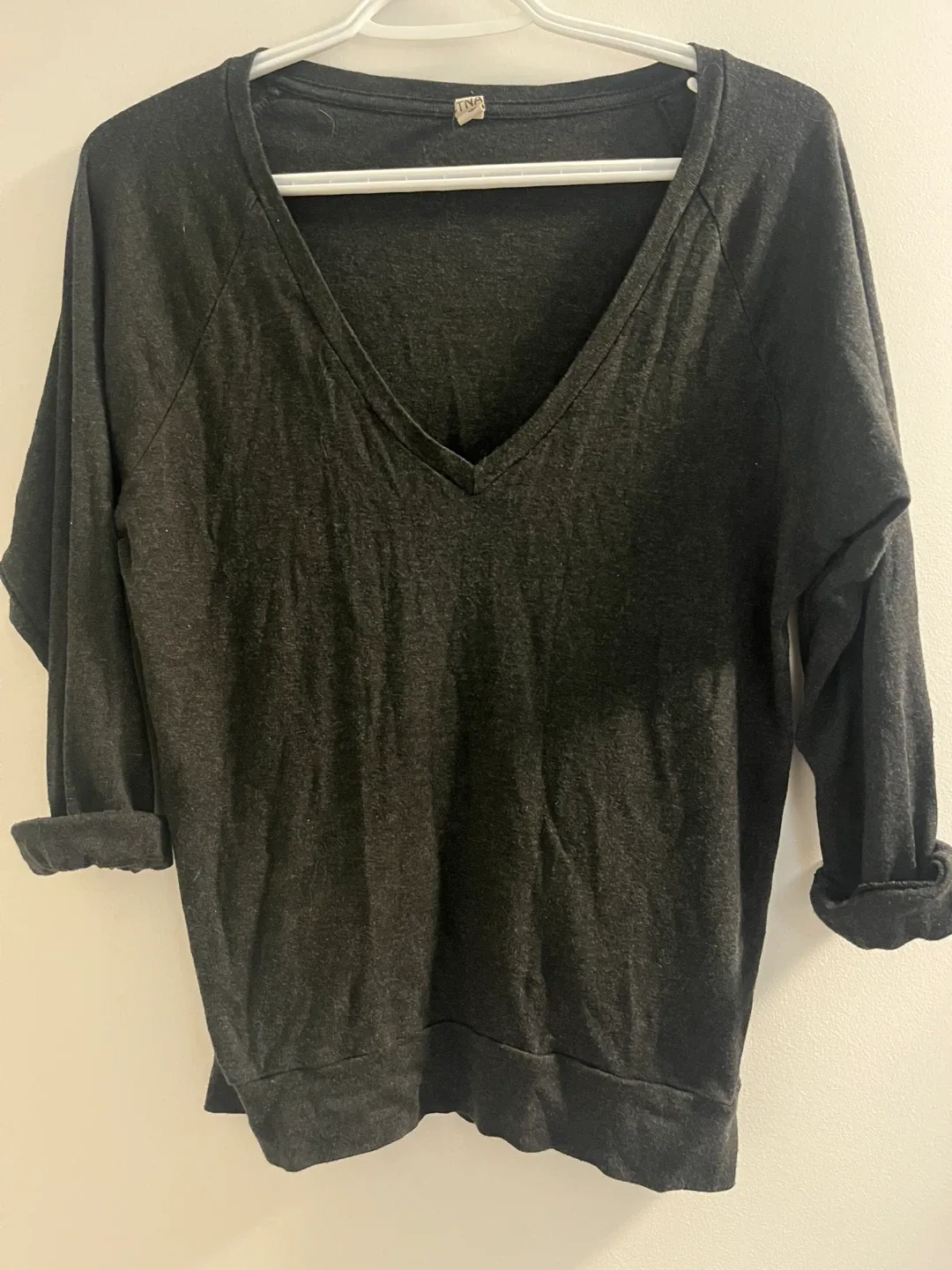 TNA Black Long Sleeve Top - XS thumbnail
