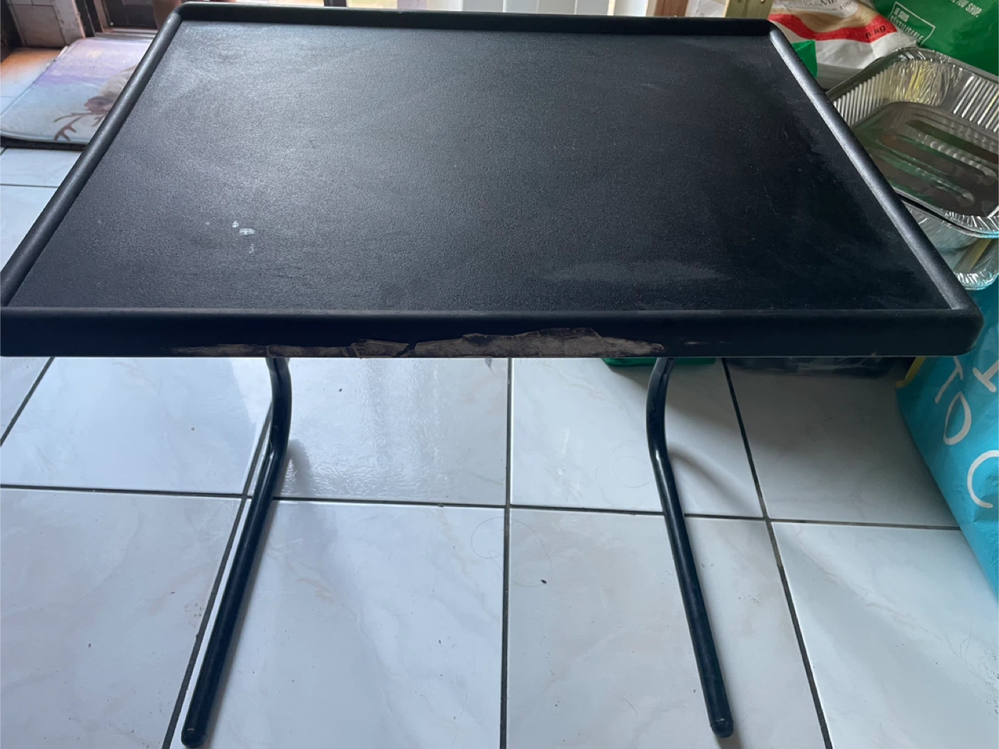 Black Folding Bed Tray Table - photo 3