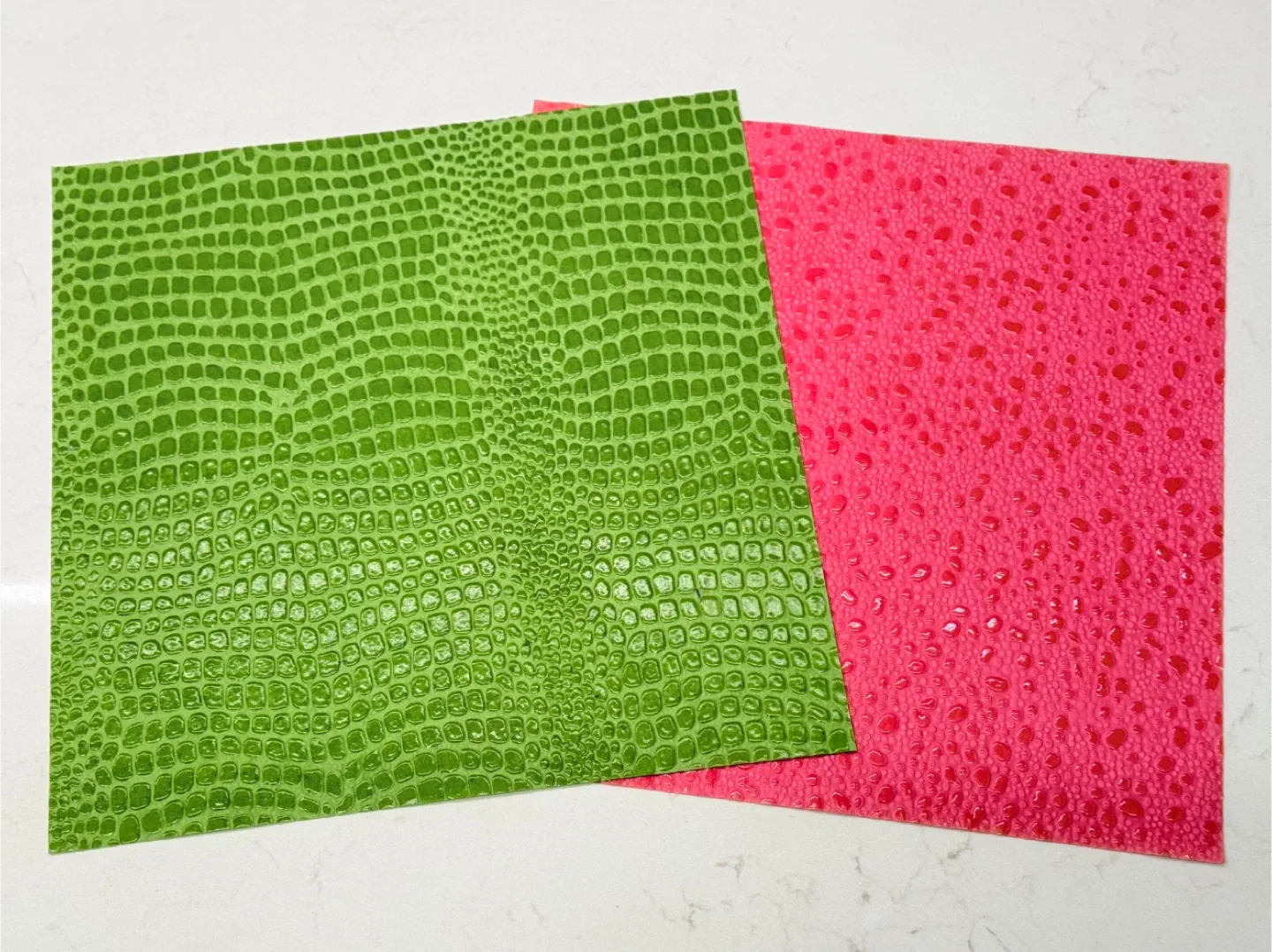 Textured Decorative Paper Sheets - Green & Pink thumbnail