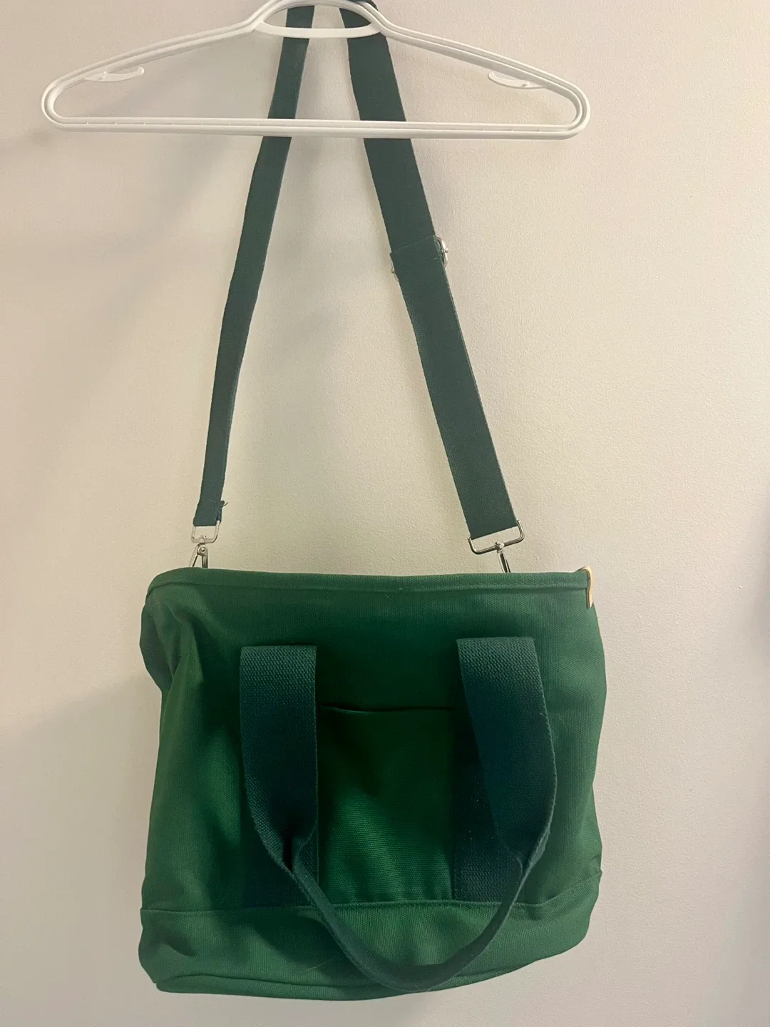 Green Canvas Tote Bag with Shoulder Strap image indicator(7)