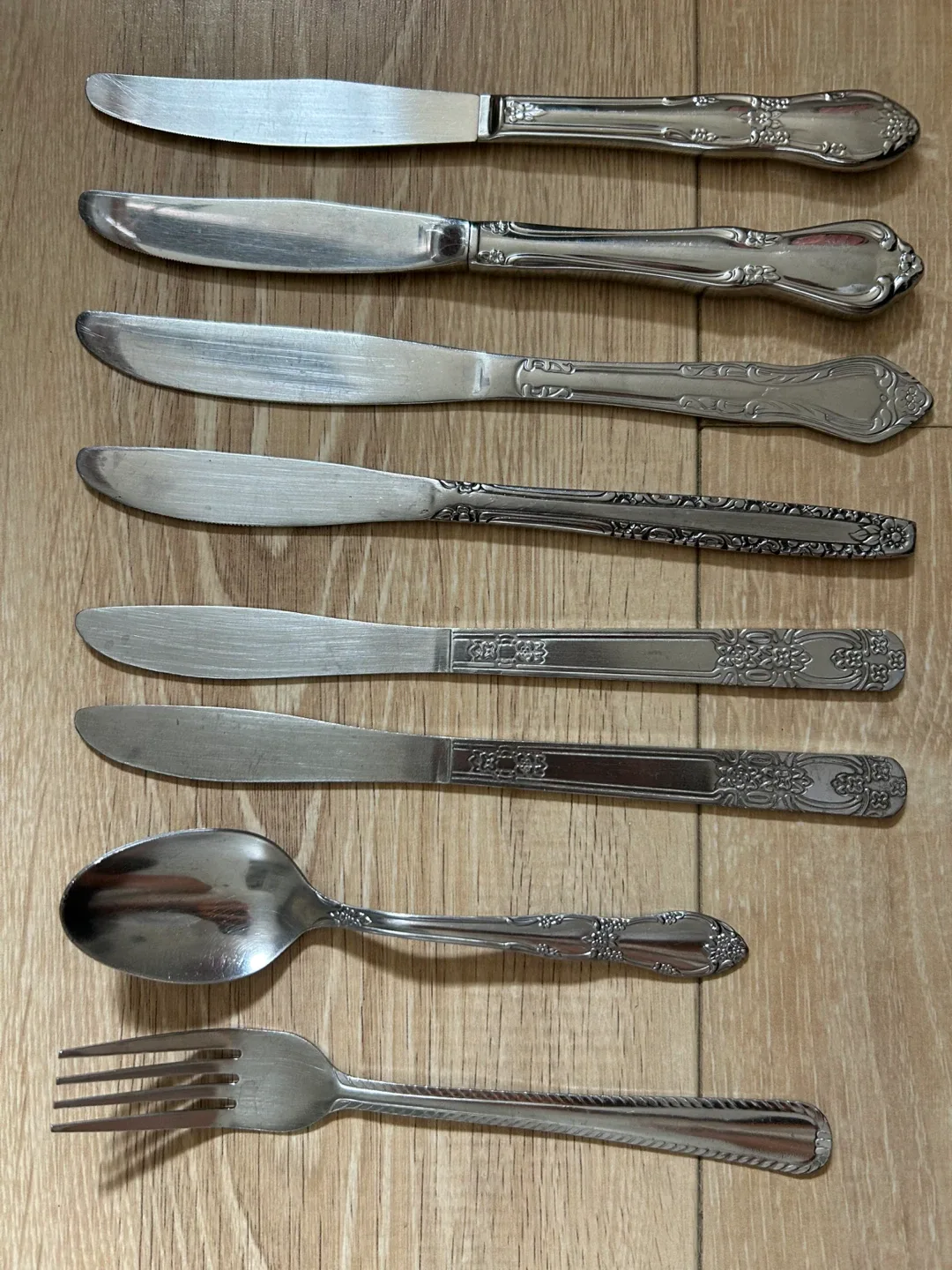 Vintage Silverware Set - Knives, Spoon & Fork thumbnail