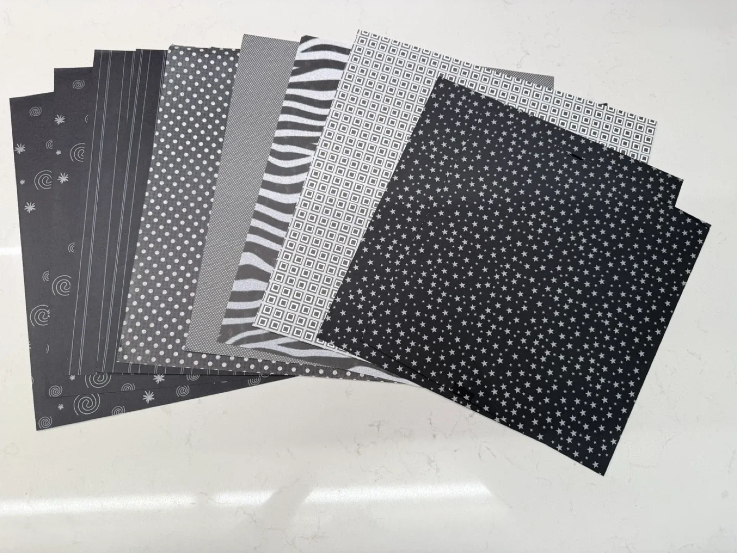 Patterned Scrapbook Paper - Black & White thumbnail