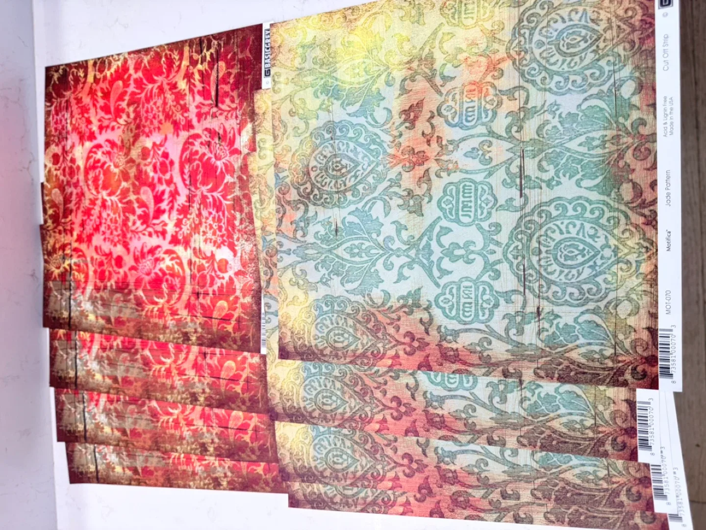 BasicGrey Paper Pad - Vintage Floral & Jade Pattern thumbnail