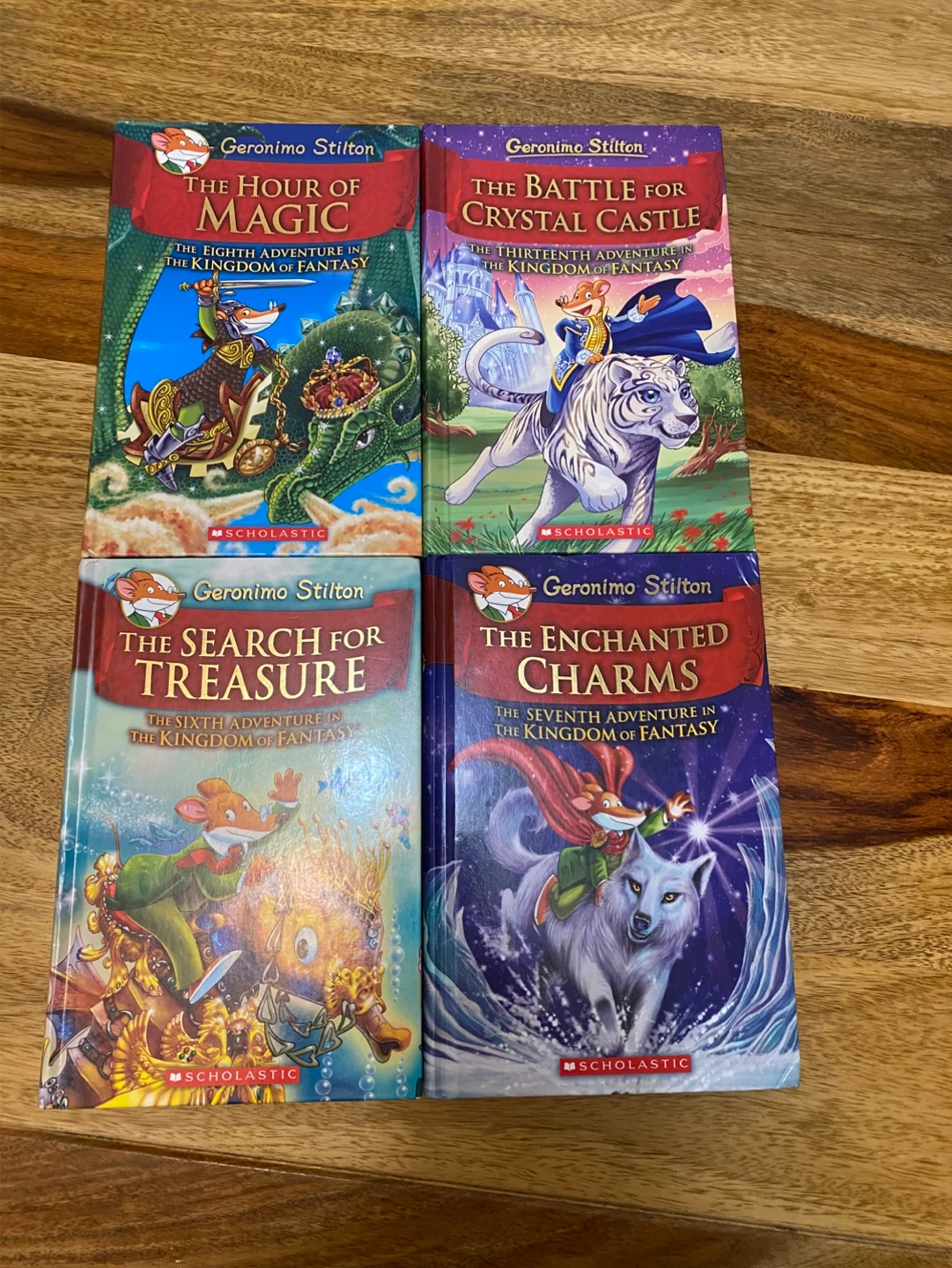 Set of 4 Geronimo Stilton books.