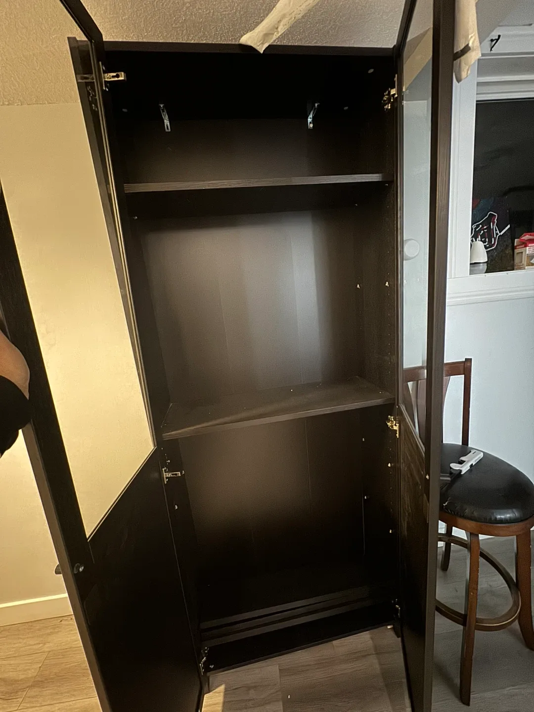 Brown Cabinet with Glass Doors image indicator(2)