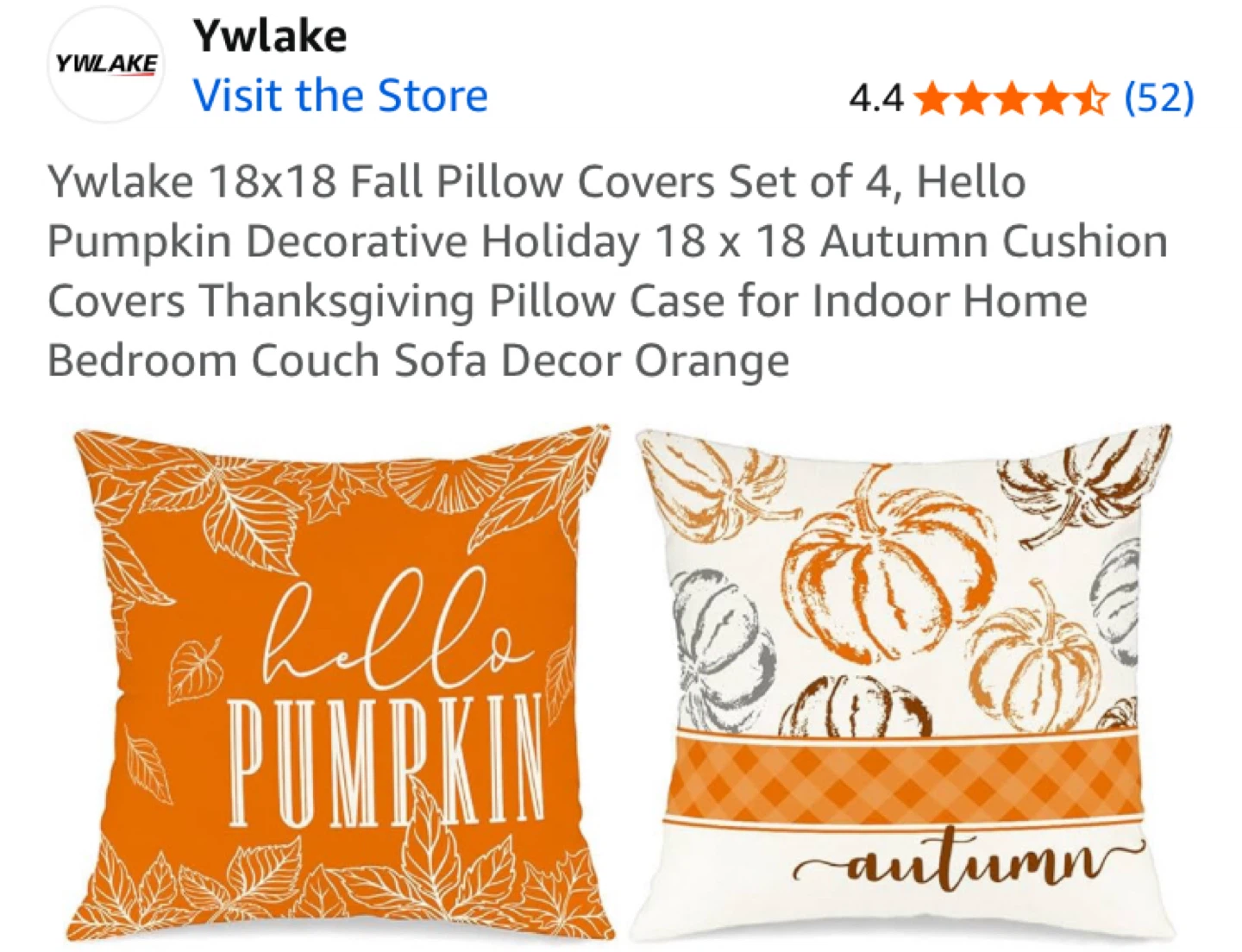 Thanksgiving Pillow Covers - photo 4
