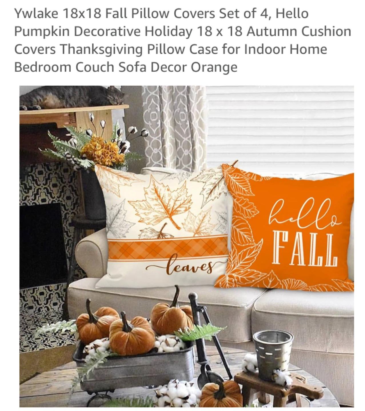 Thanksgiving Pillow Covers