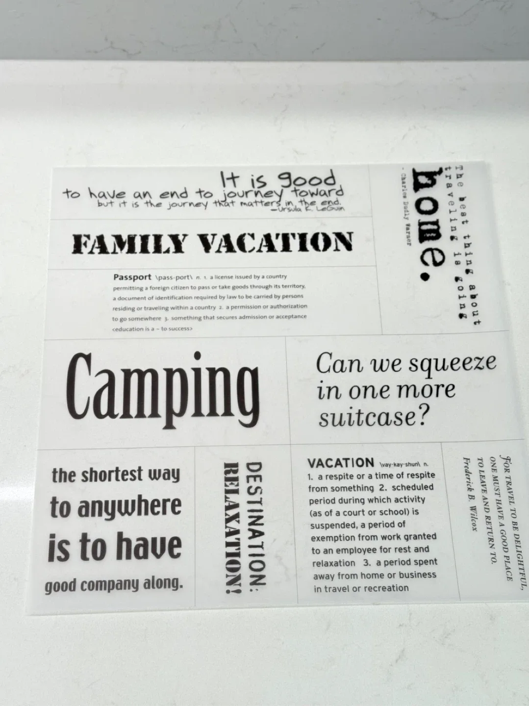 Travel-themed decorative paper thumbnail