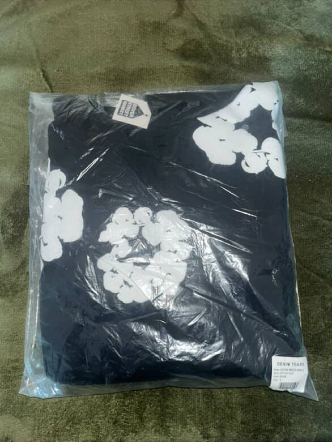 Denim Tears Black Floral Hoodie - photo 3