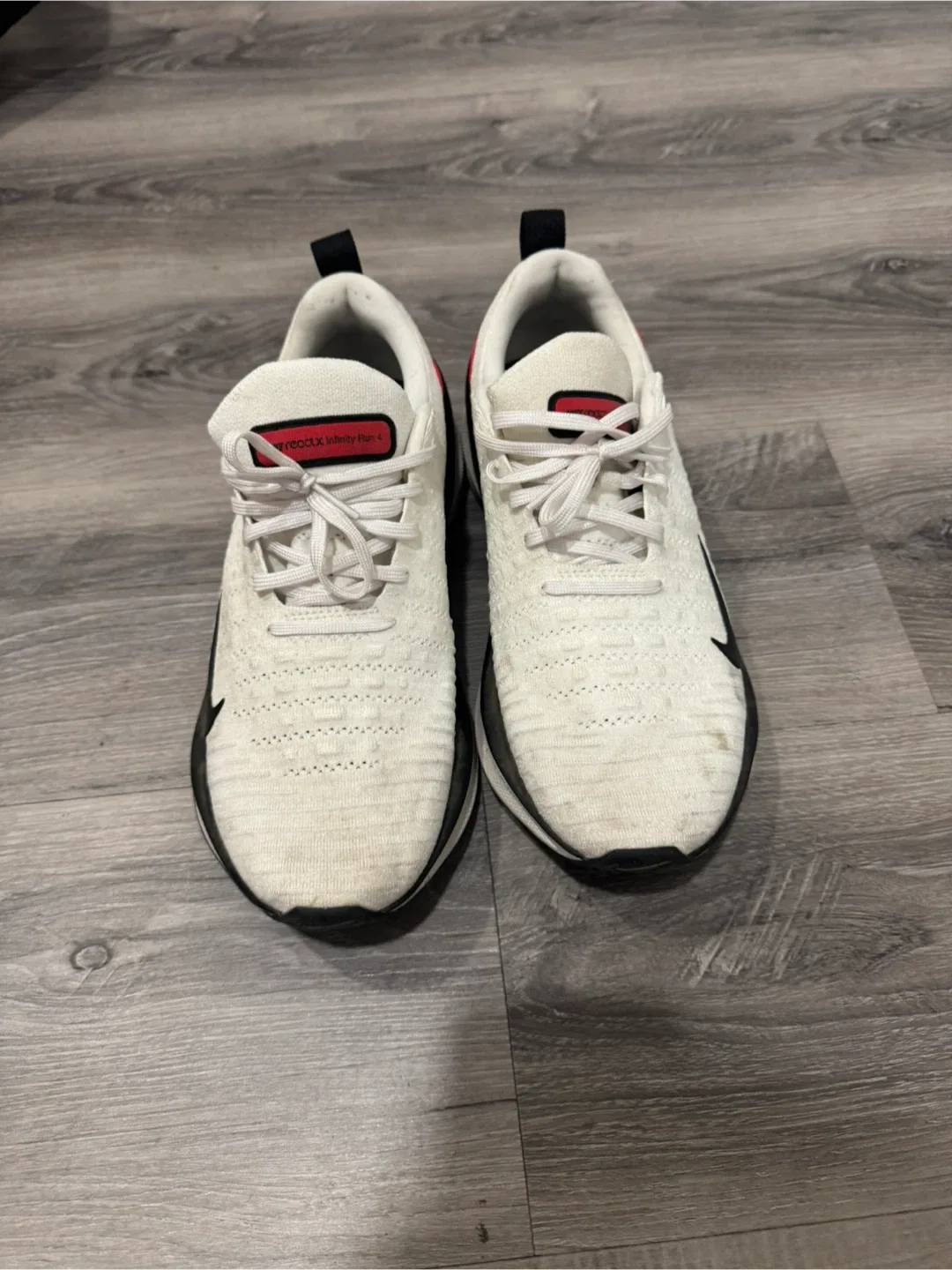 Nike ReactX Infinity Run Flyknit White Sneakers image indicator(2)