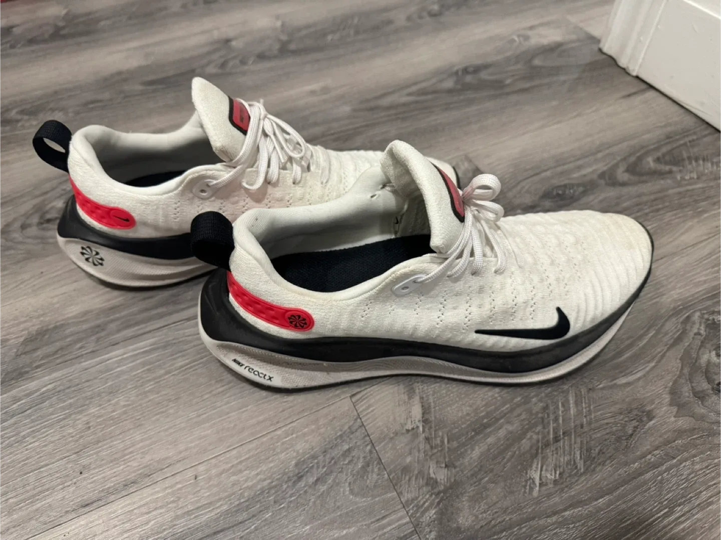 Nike ReactX Infinity Run Flyknit White Sneakers image indicator(4)