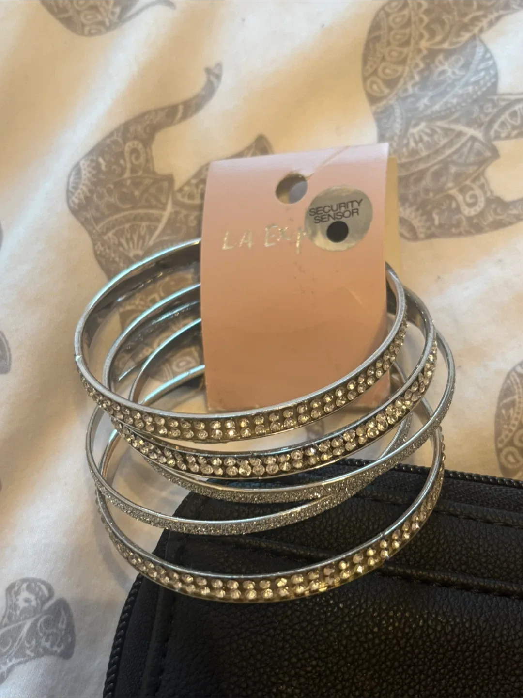 Silver Bangle Bracelet Set - New thumbnail