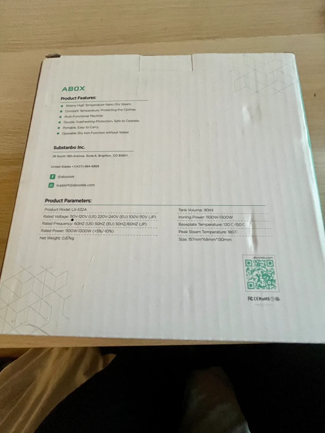 ABOX Garment Steamer LS-S32A - New in Box! image indicator(2)